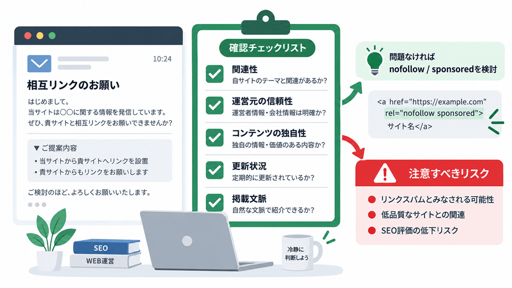 【Web担当者必見】問い合わせフォームに届く「相互リンク営業」の正しい見極め方とリスク管理